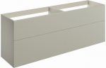 Declare 1180mm Wall Hung 4 Drawer Basin Unit - Matt Latte - Image 2