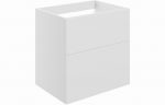 Declare 590mm Wall Hung 2 Drawer Basin Unit - Matt White - Image 2