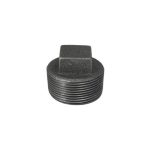 Malleable Black Iron Male Plug - Image 2