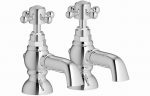 Talwyn Bath Pillar Taps - Chrome - Image 2