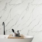 Carrara Marble Shower Panel 2400mm x 1000mm - Image 2