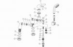 Norlen Bath/Shower Mixer - Chrome