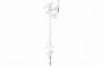 Marza Floor Standing Bath/Shower Mixer - Chrome