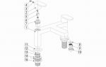 Santos Bath Filler - Chrome