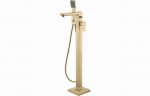 Brielo Floor Standing Bath/Shower Mixer - Brushed Brass - Image 2