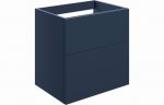 Declare 590mm Wall Hung 2 Drawer Basin Unit - Matt Deep Blue - Image 4