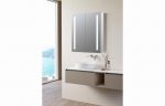 Sayuri 600mm 2 Door Front-Lit LED Mirror Cabinet - Image 3