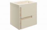 Contour 605mm Wall Hung 2 Drawer Basin & Unit - Matt Latte/Oak - Image 5