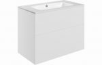 Declare 815mm Wall Hung 2 Drawer Basin (1TH) & Unit - Matt White - Image 2