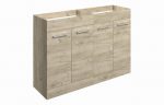 Vortek 1180mm Floor Standing 2 Door Basin Unit Run - Oak - Image 4