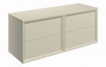 Pulse 1200mm Wall Hung 4 Drawer Basin Unit & Top - Matt Cotton - Image 2