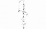 Pavora Floor Standing Bath/Shower Mixer - Chrome
