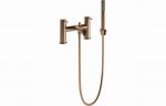 Pavora Bath/Shower Mixer & Bracket - Brushed Bronze - Image 2
