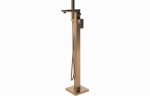 Brielo Floor Standing Bath/Shower Mixer - Brushed Bronze - Image 2