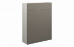 Clara 600mm Slim WC Unit - Matt Stone (Grey Cab) - Image 2