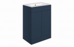Declare 610mm Floor Standing 2 Door Basin (0TH) & Unit - Blue - Image 4