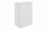 Declare 610mm Floor Standing 2 Door Basin (0TH) & Unit - White - Image 2