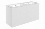 Declare 1210mm Wall Hung 4 Drawer Basin (0TH) & Unit - White - Image 3