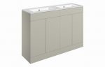 Declare 1210mm Floor Standing 4 Door Basin (2TH) & Unit - Latte - Image 2
