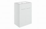 Vortek 610mm Floor Standing 2 Door Basin (0TH) & Unit - White - Image 2