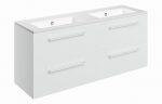 Vortek 1210mm Wall Hung 4 Drawer Basin (0TH) & Unit - White - Image 2