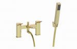 Nassia Bath/Shower Mixer & Bracket - Brushed Brass - Image 2