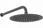 Borealis 200mm Round Ultraslim Showerhead - Matt Black - Image 3