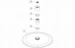 Borealis 200mm Round Ultraslim Showerhead - Matt Black - Image 4