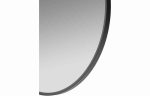 Renji 600mm Round Mirror - Matt Black - Image 2