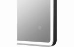 Kita 600mm Rectangle Front-Lit LED Mirror - Matt Black - Image 2