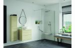 Straight 34cm Grab Rail - Chrome - Image 2