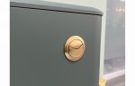 Dual Push Button Cover (Rod) - Brushed Brass - Image 3