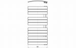 Quarella Curved Panel Ladder Radiator (550x1080x49mm) Anthracite - Image 3