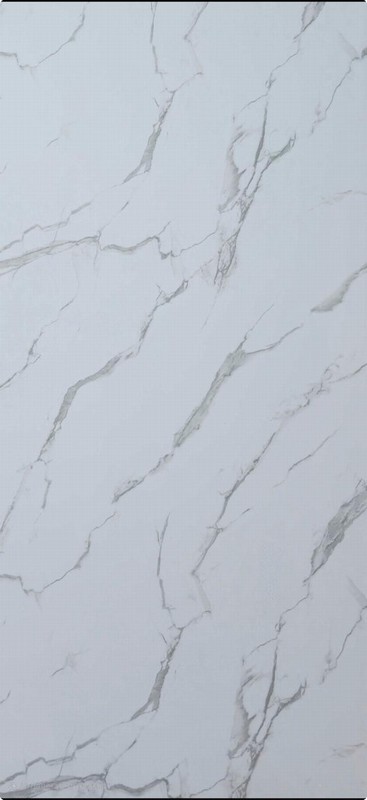 White Marble.jpg Carrara Marble Shower Panel 2400mm x 1000mm - Image 1
